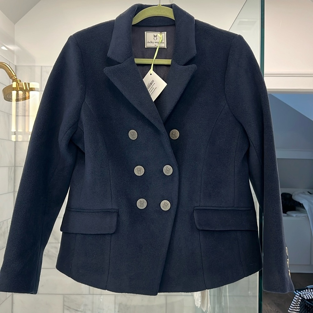 Dudley Stephens navy blazer, size medium. NWT